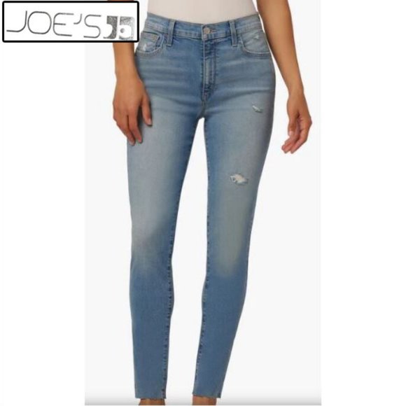 Joe's  High Rise Skinny Ankle Med Wash Whiskers Sz W 26 - Picture 1 of 8